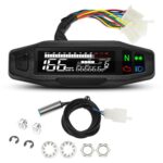 Instrumento electrónico de velocidad y nivel de combustible para motocicletas con pantalla LCD HD