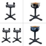 Soporte elevador ajustable para comederos de perros medianos y grandes, Bracket + Stainless Steel Bowl - Imagen 2
