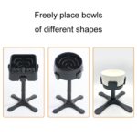 Soporte elevador ajustable para comederos de perros medianos y grandes, Bracket + Stainless Steel Bowl - Imagen 4