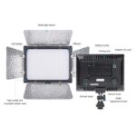 Luz de relleno para video WS-300II Luz de fotografía de belleza LED de temperatura de color dual, Single Lamp+EU Plug Adapter - Imagen 4