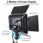 Luz de relleno para video WS-300II Luz de fotografía de belleza LED de temperatura de color dual, Single Lamp+EU Plug Adapter - Imagen 5