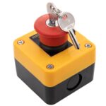 Interruptor de parada de emergencia de posición alta para plataforma de foso de ascensor con caja inferior + llave, With Key