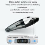 Aspiradora portátil de mano para coche con fuerte succión, Wired + Charging 11.1V - Imagen 4