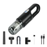 Aspiradora de mano inalámbrica de alta potencia para montaje en coche, Black 7.4V