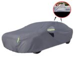 Parasol con aislamiento térmico engrosado de terciopelo EVA Plus para automóvil sedán con aleta de tiburón, L+ 4.75x1.75x1.5m