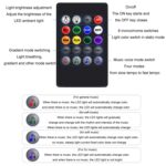 Luz LED de ambiente con ritmo musical para coche con control por voz y ocho colores, 5V USB With Switch Remote Control - Imagen 4
