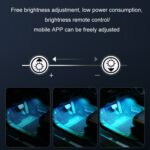 Luz LED de ambiente con ritmo musical para coche con control por voz y ocho colores, 5V USB APP - Imagen 8