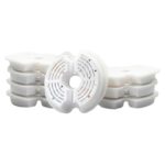 Filtros de repuesto para fuentes de agua para mascotas Filtros de filtración múltiple para fuentes de agua para gatos, 8pcs /Box