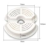 Filtros de repuesto para bebederos de mascotas Filtros para bebederos de gatos con filtración múltiple y esponjas de prefiltro, 8+8pcs /Box - Imagen 2