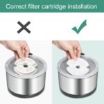 Filtros de repuesto para bebederos de mascotas Filtros para bebederos de gatos con filtración múltiple y esponjas de prefiltro, 8+8pcs /Box - Imagen 7