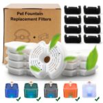 Filtros de repuesto para bebederos de mascotas Filtros para bebederos de gatos con filtración múltiple y esponjas de prefiltro, 8+8pcs /Box - Imagen 8