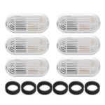 Filtros de repuesto para fuentes de agua para mascotas Cartuchos de filtro de agua potable para perros y gatos con esponjas de prefiltro, 6+6pcs /Box