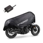 MESOROCK - Luz para motocicleta duradera, resistente al polvo y a la lluvia, con media cubierta, M