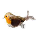 Juguetes de peluche colgantes con sonido y simulación autoexcitantes para mascotas, Gray Orange
