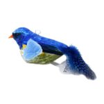 Juguetes de peluche colgantes con sonido y simulación autoexcitantes para mascotas, Blue