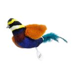 Juguetes de peluche colgantes con sonido y simulación autoexcitantes para mascotas, Colorful
