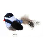 Juguetes de peluche colgantes con sonido y simulación autoexcitantes para mascotas, Black White