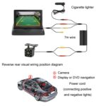 Cámara de marcha atrás impermeable con visión nocturna y pantalla de 4,3 pulgadas + cable de extensión de 7 metros, Detachable Screen + External 4 Light Camera - Imagen 5