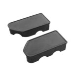 1 par de accesorios de modificación de tapa de orificio de portón trasero para Chevrolet Silverado 2019-2021
