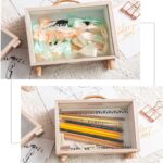 Hucha creativa de madera para dormitorio, decoración de escritorio, adornos, caja de almacenamiento de artículos diversos, Handle Wooden Storage Box - A - Imagen 4