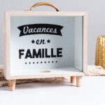 Hucha creativa de madera para dormitorio, decoración de escritorio, adornos, caja de almacenamiento de artículos diversos, Handle Wooden Storage Box - B - Imagen 2
