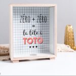 Hucha creativa de madera para dormitorio, decoración de escritorio, adornos, caja de almacenamiento de artículos diversos, Wooden Storage Box -B