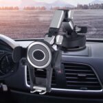 Soporte de navegación para teléfono móvil multifunción con ventosa para coche, With Flat Clip - Imagen 2