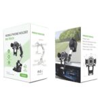 Soporte de navegación para teléfono móvil multifunción con ventosa para coche, With Flat Clip - Imagen 12