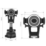 Soporte de navegación para teléfono móvil multifunción con ventosa para coche, With Flat Clip - Imagen 3
