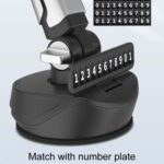 Soporte de navegación para teléfono móvil multifunción con ventosa para coche, With Flat Clip - Imagen 5