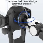 Soporte de navegación para teléfono móvil multifunción con ventosa para coche, With Flat Clip - Imagen 6