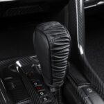 Funda de cuero universal para palanca de cambios de coche, transpirable, Automatic Gear Black