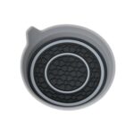 Posavasos de agua de doble aro con aislamiento térmico y antideslizante en forma de cuenco para automóvil, Gray
