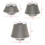 Filtro de aire para automóvil con cabezal en forma de hongo de alto flujo y cartucho modificado para admisión de motor, Medium - Imagen 3