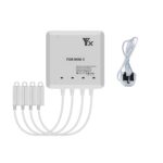 Cargador de batería de 4 vías YX para dron DJI Mini 4 Pro / Mini 3 Pro / Mini 3, UK Plug