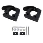 1 pieza de abrazadera de instalación rápida con hebilla de fijación de goma para tubería de 3 a 4 cm, 2pcs