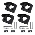 1 pieza de abrazadera de instalación rápida con hebilla de fijación de goma para tubería de 3 a 4 cm, 4pcs