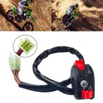 Accesorios de modificación de motocicletas Grifo de manillar Interruptor de doble destello de arranque y parada - Imagen 4