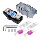 1 portafusibles de audio para automóvil de 2 vías Bloque de distribución de fusibles para automóvil, CP-5175 With Accessories