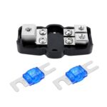 1 portafusibles de audio para automóvil de 2 vías Bloque de distribución de fusibles para automóvil, CP-5175 With Accessories - Imagen 2