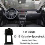 Base de soporte de navegación para teléfono móvil especial para automóvil Skoda, 13-19 Octavia+Spaceback/Double Flash Edge Straight Edge Rectangle
