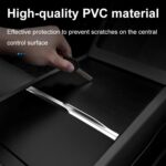 Adhesivo protector para el panel de la consola central renovado del modelo 3 de Tesla, Carbon Fiber Grain - Imagen 3