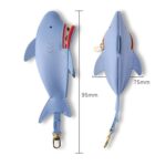 Hallmo - Funda protectora universal para llaves con forma de tiburón, bolsa multifuncional para guardar llaves de coche, Dark Blue - Imagen 2