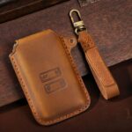 Hallmo - Funda protectora para llave de coche Renault, bolsa para guardar llaves, C199 Brown