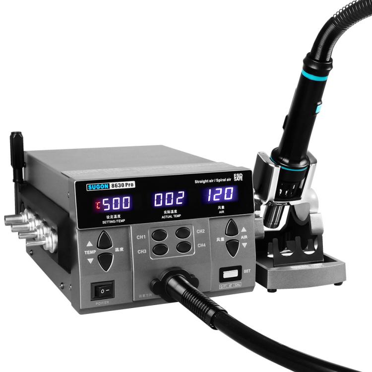 TBD0605661302.jpg Estación de soldadura de aire caliente con pantalla digital y CPU para reparación de teléfonos celulares con gran potencia eólica SUGON 8630 Pro, US Plug - Imagen 1