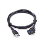 Cable de extensión para panel de instrumentos de motocicleta, barco, automóvil, compatible con USB 3.0 de Snap-On cuadrado 2.0, 1m