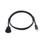 Cable de extensión de datos para panel de automóvil compatible con USB C 2.0 tipo C 3.0 resistente al agua, 1m