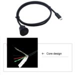 Cable de extensión de datos para panel de automóvil compatible con USB C 2.0 tipo C 3.0 resistente al agua, 1m - Imagen 3