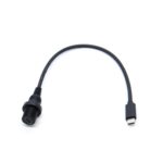 Cable de extensión macho a hembra de 0,3 m, resistente al agua, para coche, Type-C 3.1