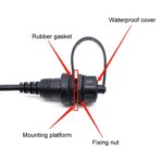 Cable de extensión macho a hembra de 0,3 m, resistente al agua, para coche, Type-C 2.0 - Imagen 3